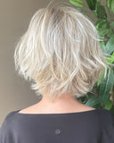 Trendy asymmetrical bob wig