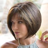 Front Mixed Brown / Black BOB Wig